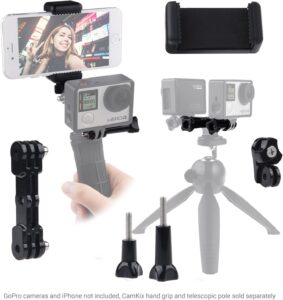 CamKix Doppio Supporto compatibile con GoPro Hero e smartphone  