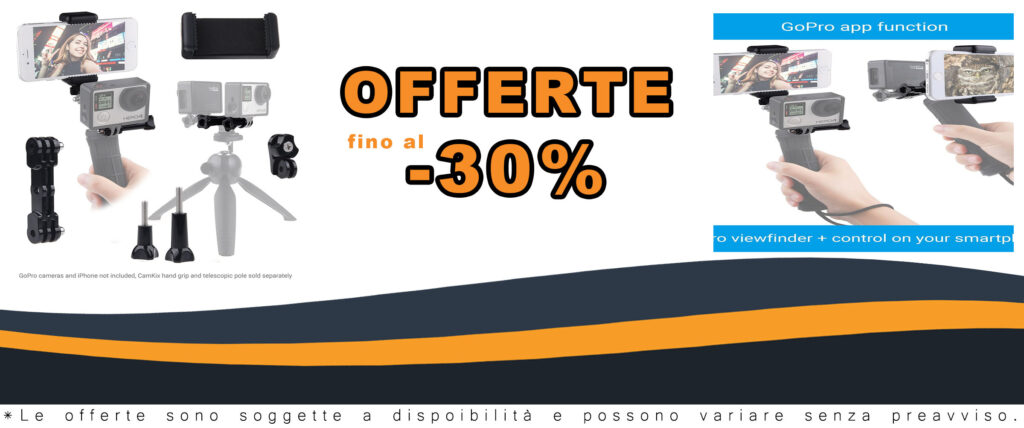 CamKix Doppio Supporto compatibile con GoPro Hero e smartphone