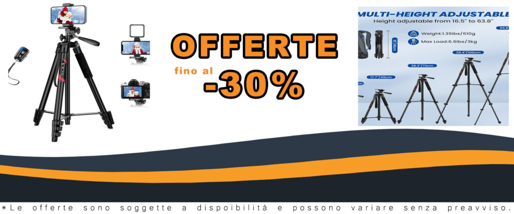 Treppiede portatile per smartphone Victiv 162cm con telecomando, compatibile con iPhone, Samsung e Huawei.