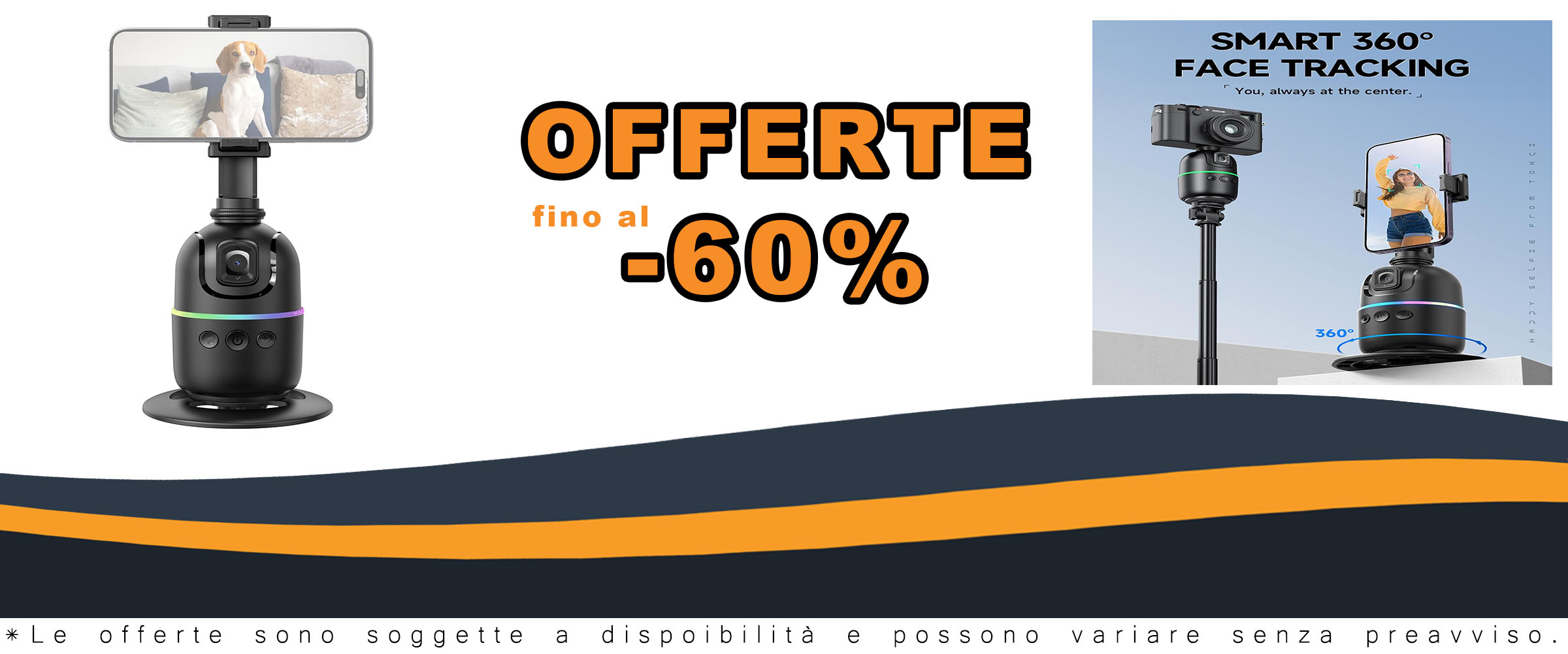 Hanzete 360° Auto Face Tracking Gimbal con stabilizzazione automatica per selfie e video perfetti