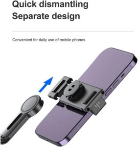 Tyatocepy Stabilizzatore Gimbal a 360° con tracking automatico e luce di riempimento per smartphone  
