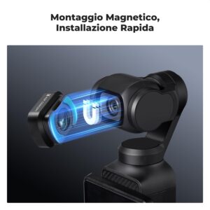 K&F Concept 10X Macro Obiettivo Magnetico con filtri ND per DJI Osmo Pocket 3