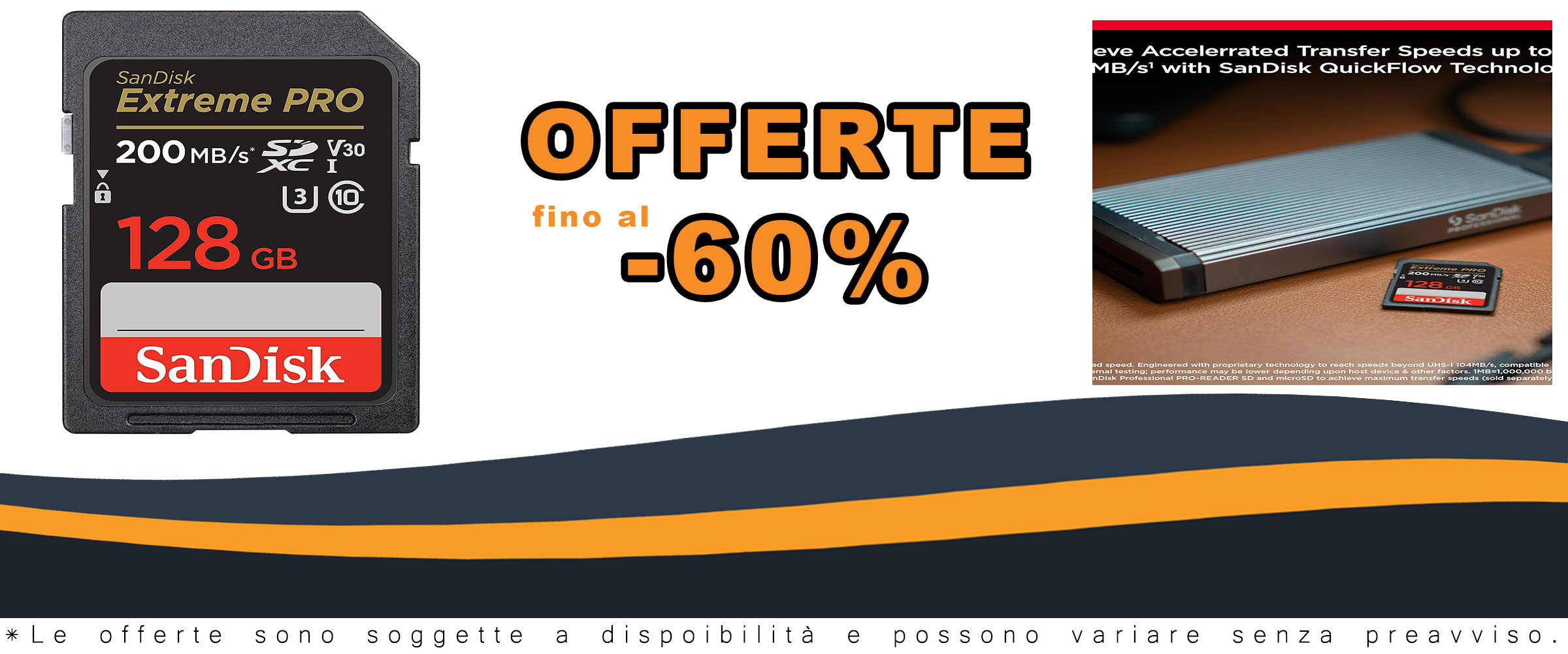 SanDisk 128GB Extreme PRO scheda SDXC con velocità fino a 200 MB/s e software RescuePro Deluxe  