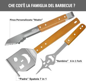 Accessori per barbecue extra lunghi ideali per grigliate sicure e pratiche  