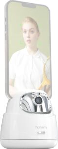 HUIOP Gimbal Selfie Intelligente con AI Auto-Tracking e controllo gestuale, ideale per scattare selfie stabili e video fluidi.