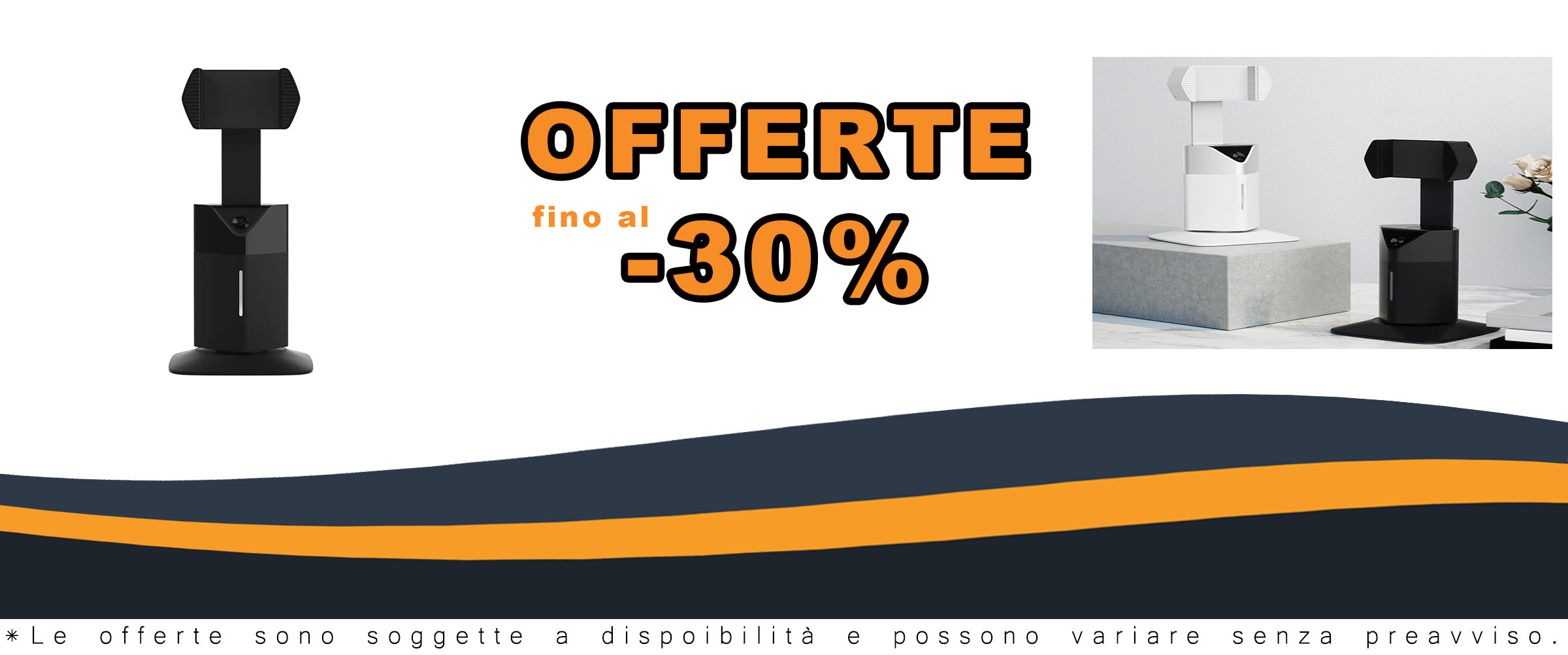 Pitxsgsia AI 360° Rotazione Auto Tracking Smartphone Treppiede con Gesture Control per Live, colore nero