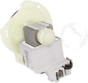 Pompa di scarico originale Beko per lavastoviglie 220V-50hz, modello 1748200100, in primo piano