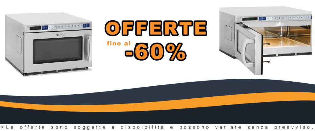 Microonde Royal Catering RC-MV-04 in acciaio inossidabile, potente e durevole, perfetto per l'uso professionale in cucina.