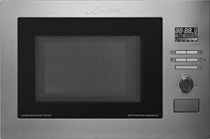 Kaiser EM 2520 microonde da incasso in acciaio inox, con aria calda e controllo logico del grill, perfetto per la tua cucina moderna.