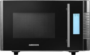 MEDION Microonde con Grill Combinato in acciaio inox, con 8 programmi automatici e potenza combinata di 800W e 1000W.  