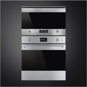 Forno a Microonde Smeg MP322X1, elegante e potente con 850 W, perfetto per la tua cucina.