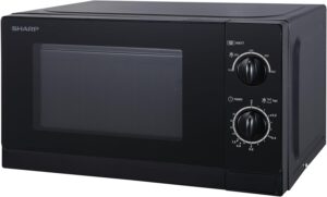 Sharp R20DKM 20L Solo forno a microonde, 800W, nero, in cucina, riscaldamento rapido