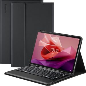 EasyAcc Cover Custodia con Tastiera per Lenovo Tab P12 2023, rimovibile con layout italiano  