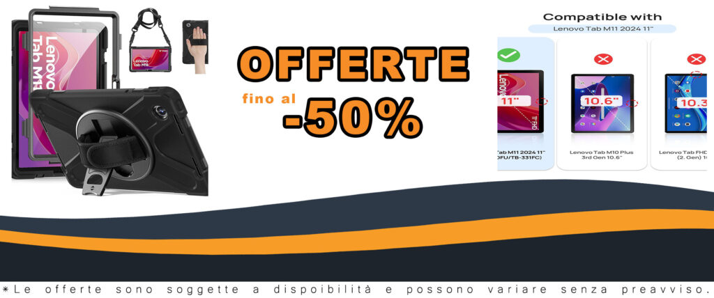 Gerutek Cover per Lenovo Tab M11, custodia protettiva robusta con supporto rotante a 360° e cinghia regolabile per trasporto