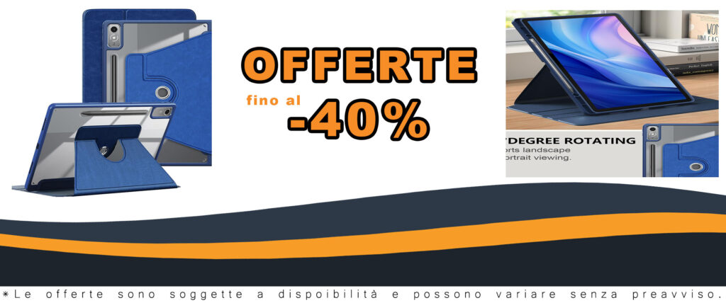 Custodia Rotante Xuanbeier per Lenovo Tab P12 TB371FC 12.7 pollici con portapenna, visualizzazione multi-angolo e funzione Auto Sonno/Sveglia