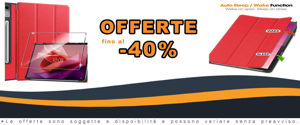Rojeuinn Cover per Lenovo Tab P12 2023 con vetro temperato e protezione ultra sottile in TPU rosso