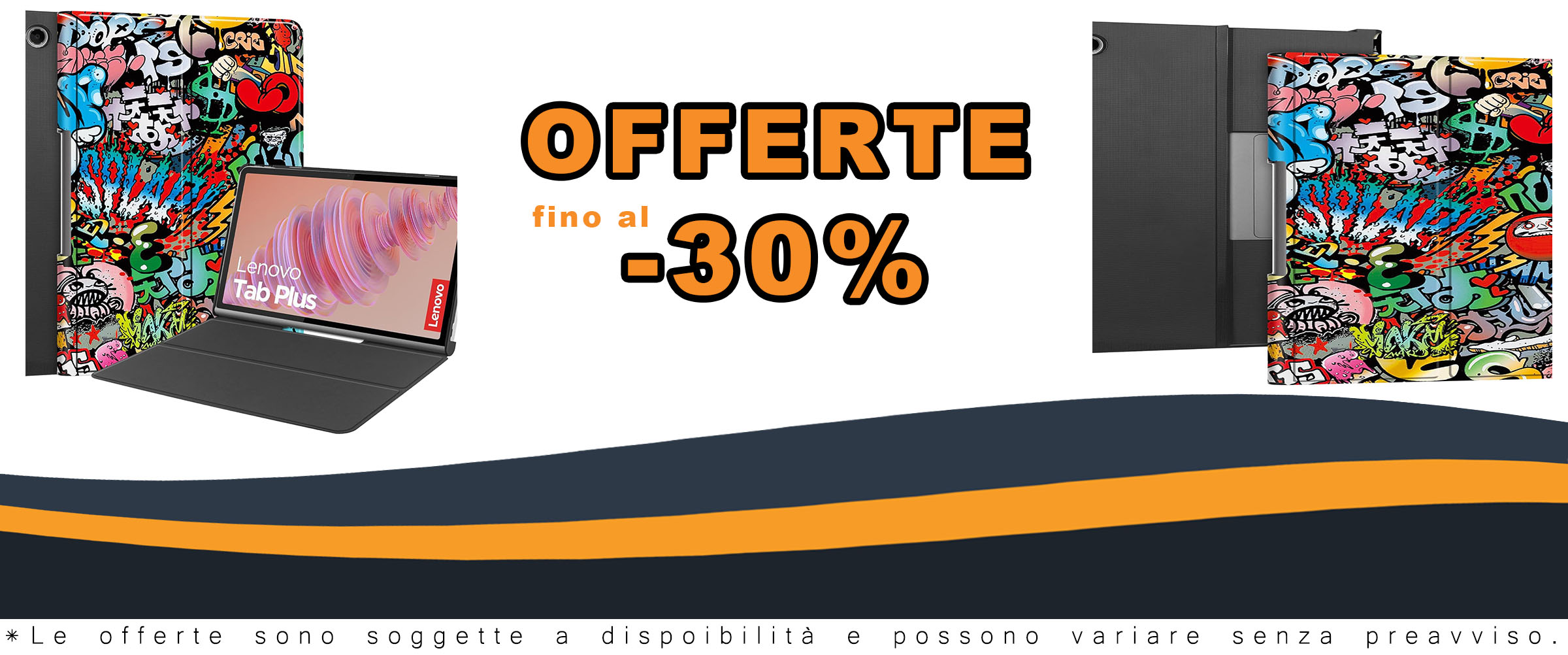 Vakarey custodia ultrasottile per Lenovo Tab Plus 11.5 Pollici con design Graffiti