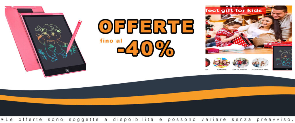 Tavoletta grafica LCD SERUW da 12 pollici, ideale per scrittura e disegno, con penna inclusa, disponibile in blu e rosa.