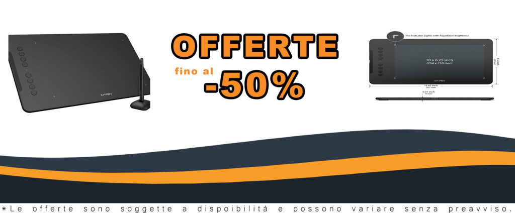 XP-PEN DECO01V2 Tablet grafico con superficie di disegno di 10 x 6 pollici, ideale per artisti e designer