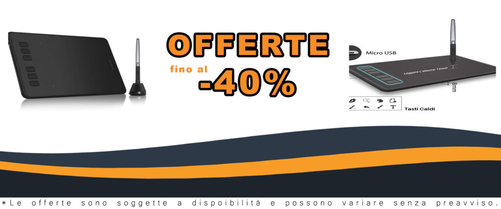 Huion Inspiroy H640P Tavoletta Grafica con Penna Senza Batteria, ideale per disegnare e progettare con precisione su Windows, Mac e Android.