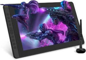 Tavoletta grafica Huion Kamvas 16 (2021) con display laminato da 15,6 pollici e supporto per dispositivi Android