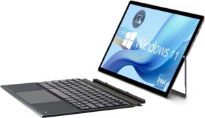 SZTPS Windows Tablet con tastiera, display HD da 12 pollici, processore Intel J4125, 6 GB di RAM e 128 GB di memoria interna, ideale per il lavoro e il divertimento.