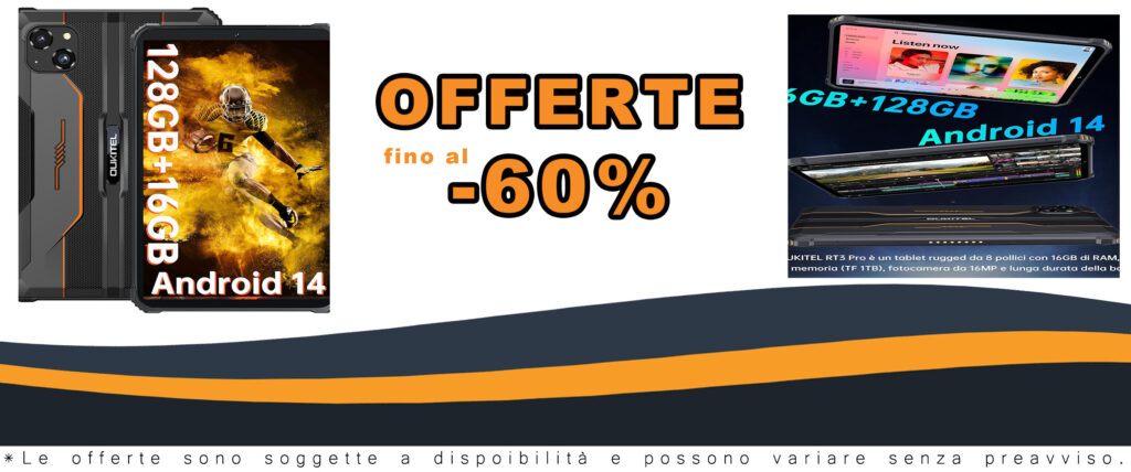 OUKITEL RT3 PRO Rugged Tablet con schermo da 8" e prestazioni elevate
