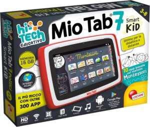 LISCIANI-Mio Tab 7'' Smart Kid 2022, un tablet colorato e educativo pensato per i bambini dai 6 ai 12 anni.