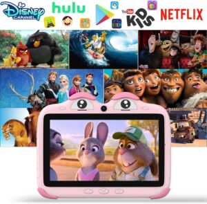 Ascrecem Tablet Bambini 7 Pollici Android con controllo parentale, perfetto per apprendimento e giochi educativi