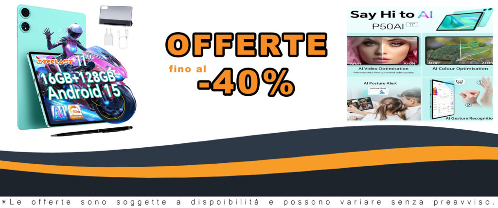 TECLAST P50Ai Tablets 11 Pollici con schermo Full HD e accessori inclusi