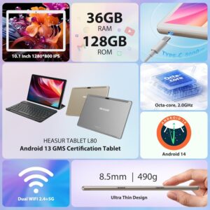 HEASUR Tablet 10 Pollici in offerta, con tastiera, penna e custodia inclusi