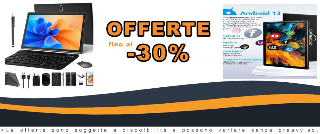 Tablet 10 pollici con Sim Slot 4G LTE, tastiera e penna, display Full HD, 64GB ROM e 512GB di espansione, batteria 6000mAh