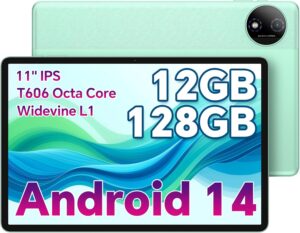 ODEA A11 Tablet 11 Pollici Android 14, con 12GB di RAM, display da 11 pollici, 13MP e 7000mAh, ideale per lavoro e intrattenimento