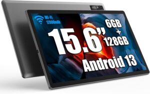 azamp Tablet MES-B3 con schermo IPS HD da 15,6 pollici e batteria da 12000 mAh  