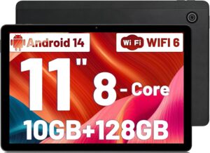 Mouikei Android 14 Tablet 11 pollici con processore Octa-Core e 10GB di RAM