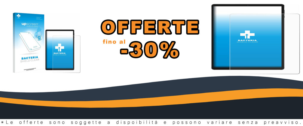 Pellicola protettiva antibatterica upscreen per Pixpeak X608 13.3", resistenza ai graffi e protezione contro i batteri