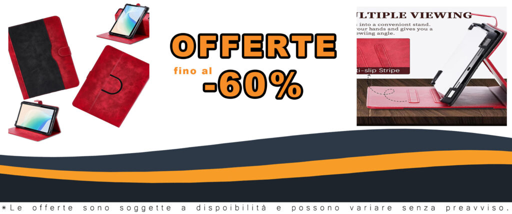 Custodia per Pixpeak P7 Tablet Cover rossa in pelle PU con rotazione a 360 gradi e supporto multi-viewing