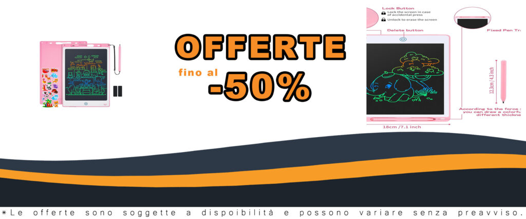 Coolzon Tavoletta Grafica LCD 12 Pollici rosa con adesivi di cartoni animati, ideale per bambini e pittura creativa