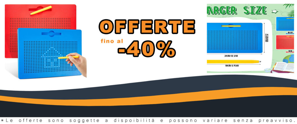 Tavolo da Disegno Magnetico Aoriher con penna magnetica e sfere d'acciaio, ideale per bambini