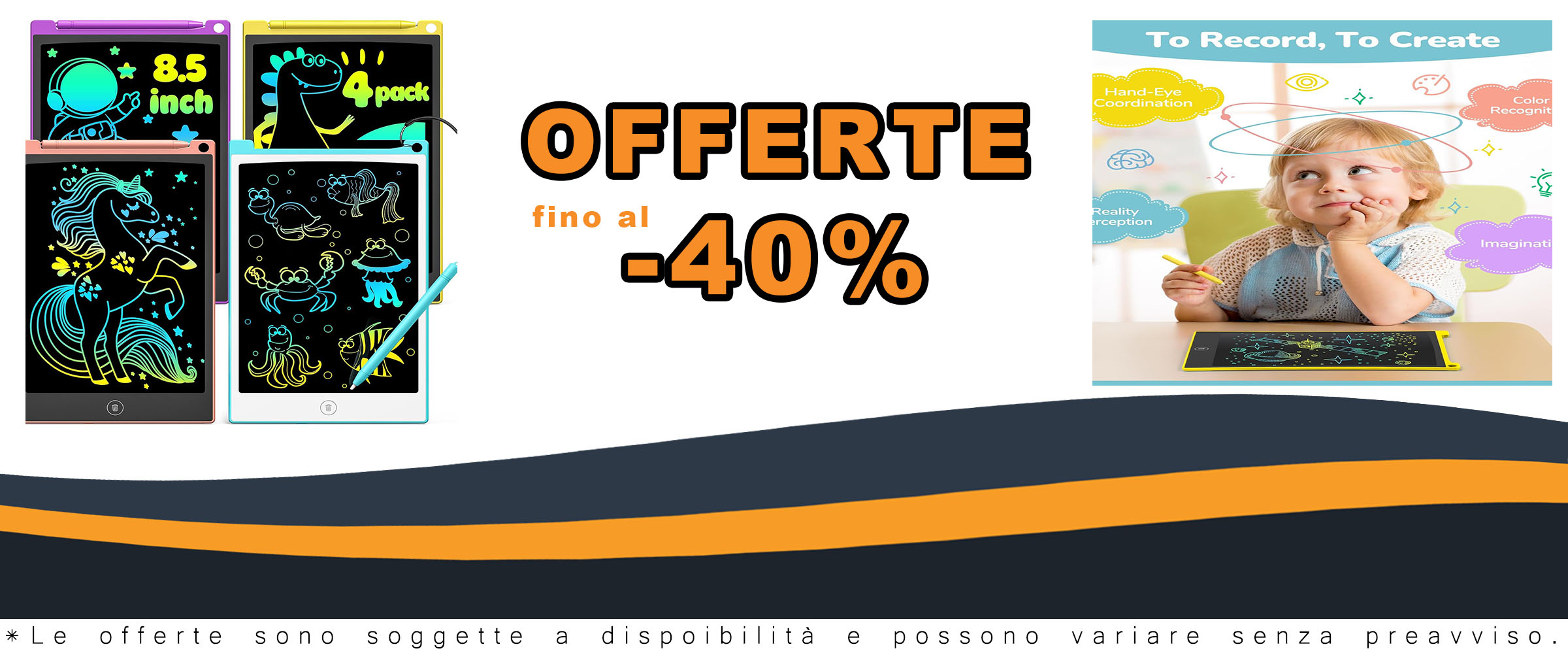 TECJOE Tavoletta Grafica LCD da 8.5 pollici con penna, perfetta per disegnare, prendere appunti e molto altro.