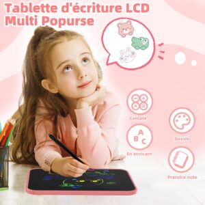 Tablet da disegno LCD colorato Topfree 13 pollici, perfetto per bambini dai 2 ai 7 anni  