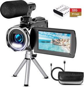 Videocamera 4K 36 MP con schermo IPS e zoom digitale