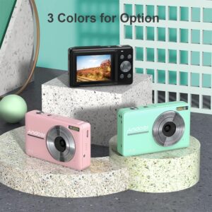 Fotocamera Andoer digitale verde menta con zoom 16X e scheda SD da 32 GB  