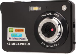 Fotocamera Digitale 4K con zoom 8X e schermo LCD