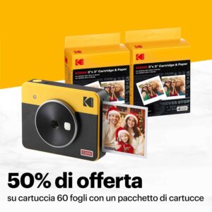 KODAK Mini Shot 3 Retro bianca con stampa fotografica