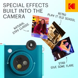 KODAK Smile+ blu che stampa foto adesive Zink 2x3”