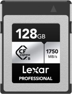 Lexar Professional Serie SILVER CFexpress 128GB in azione