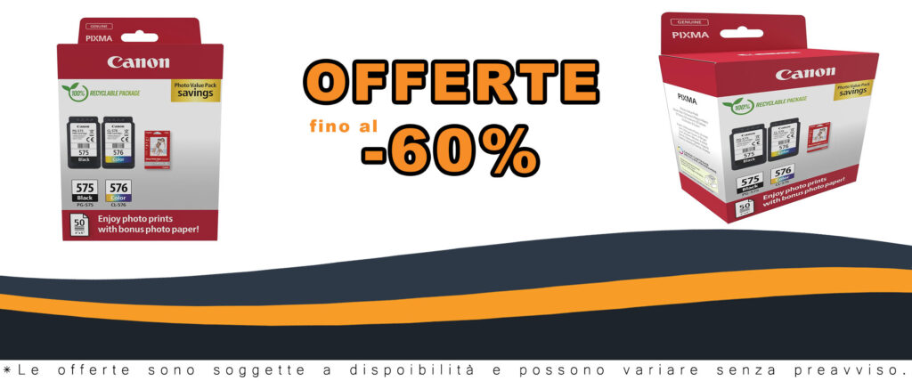 Cartucce d'inchiostro Canon PG-575 CL-576 con carta fotografica