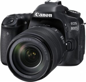Canon EOS 80D Digital SLR Kit con Stabilizzazione Immagine, ideale per foto nitide e video di qualità