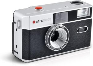Fotocamera AgfaPhoto 603000 a pellicola riutilizzabile da 35 mm, colore nero